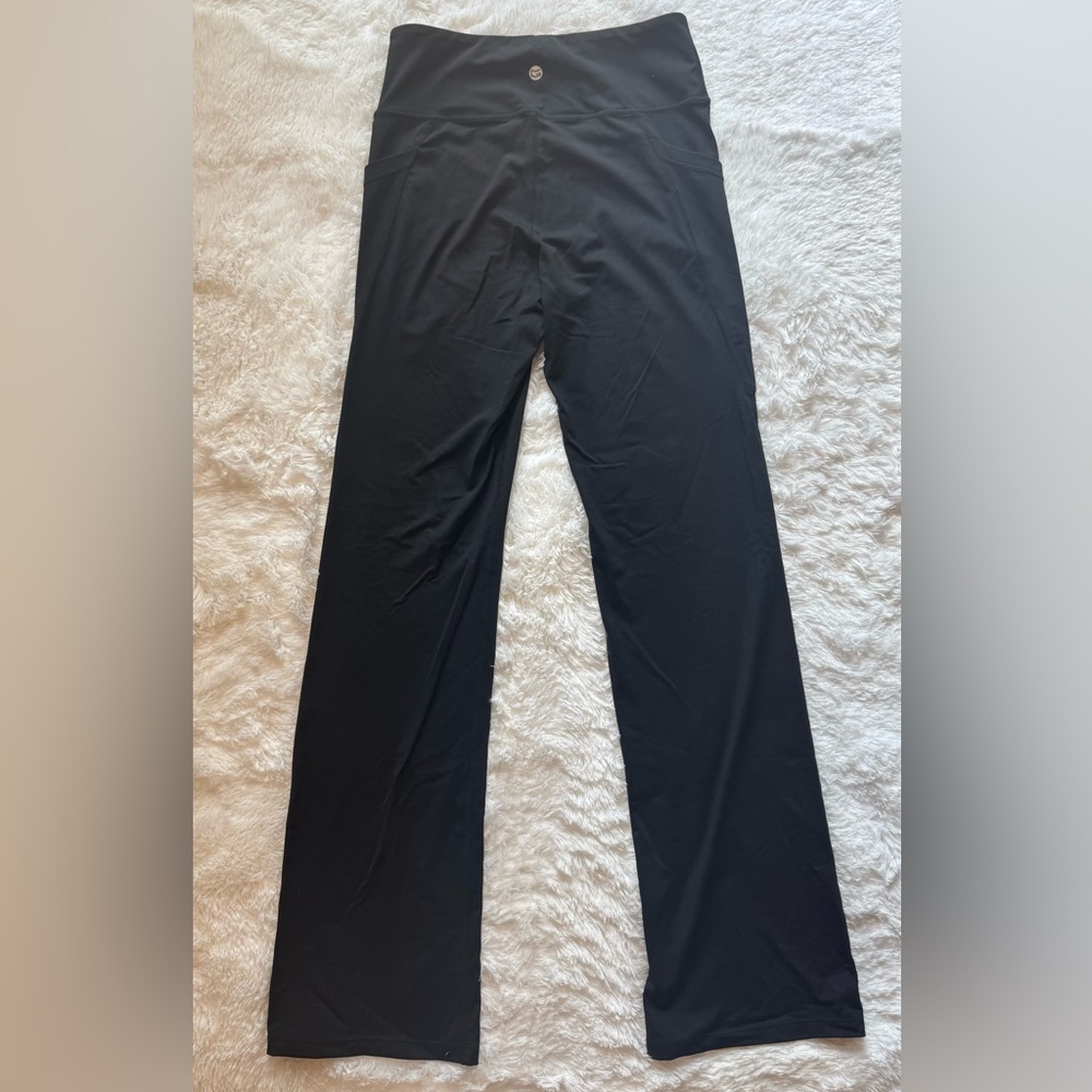 G Gradual Women's Flair Black Yoga Pants - Picture 4 of 6